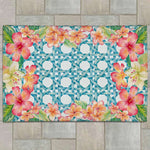 Tropical Florals Outdoor Rug - 4 x 6