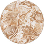 Sandy Shore Shells Rug - 8 Ft. Round