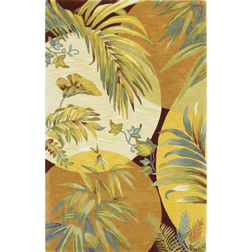 Sparta Coral and Ivory Breezes Rug - 8 x 10