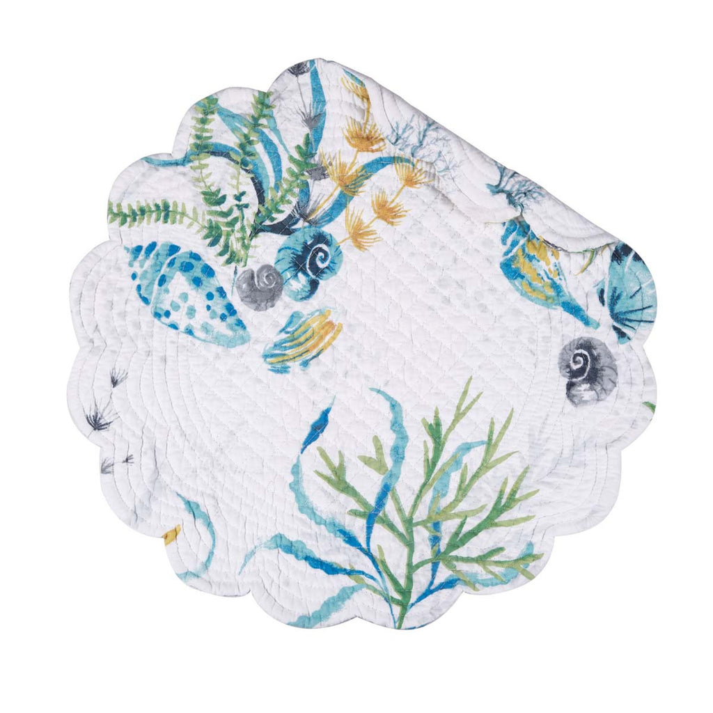 Coral Paradise Round Placemats - Set of 6