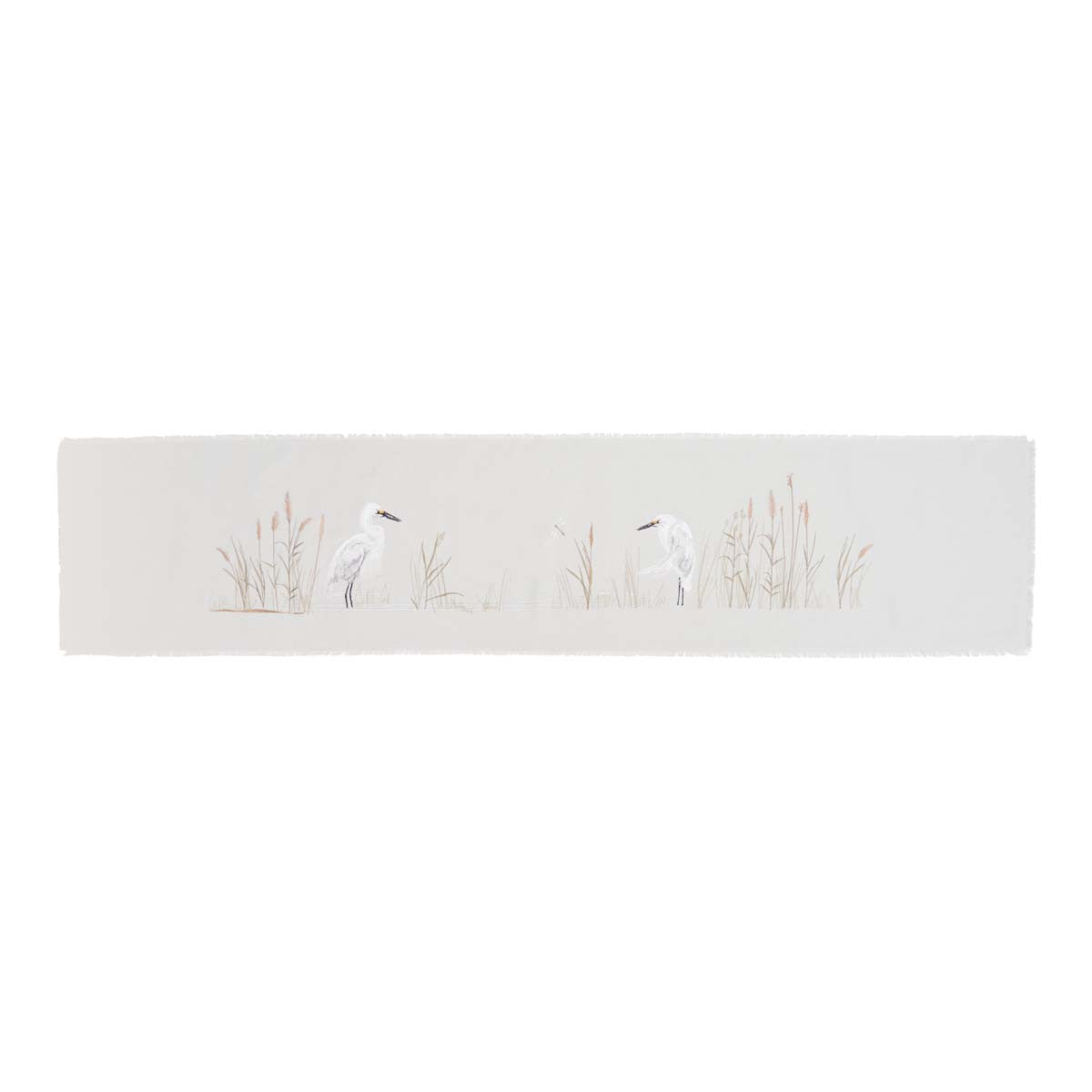 Elegant Egret Table Runner