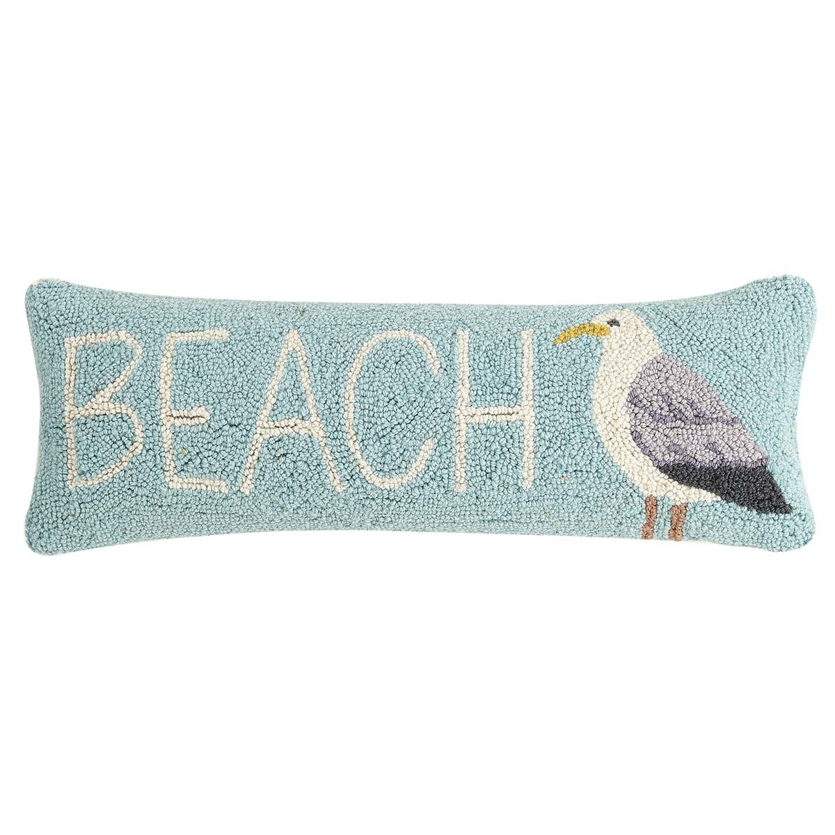 Coastal Life Beach Hooked Pillow - OUT OF STOCK UNTIL 10/08/2026