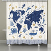 Primal Seas Shower Curtain