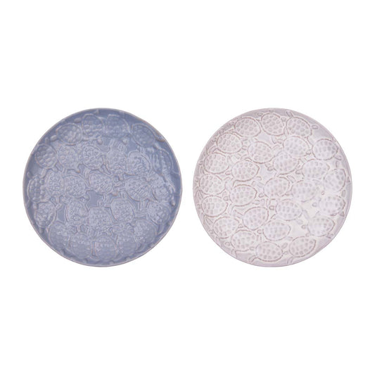 Turtle Embossed Plates - Set of 2