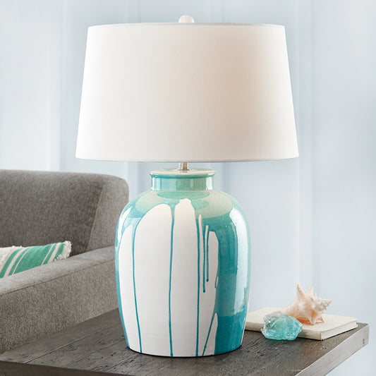 Blue Cascade Table Lamp - OVERSTOCK