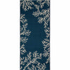 Navy Coral Cluster Rug - 2 x 5