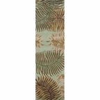 Havana Aqua Fern View Rug - 2 x 8