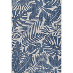 Prince Palm Blue Indoor/Outdoor Rug - 5 x 8