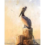 Pelican Perch Personalized Stretched Canvas - Small
