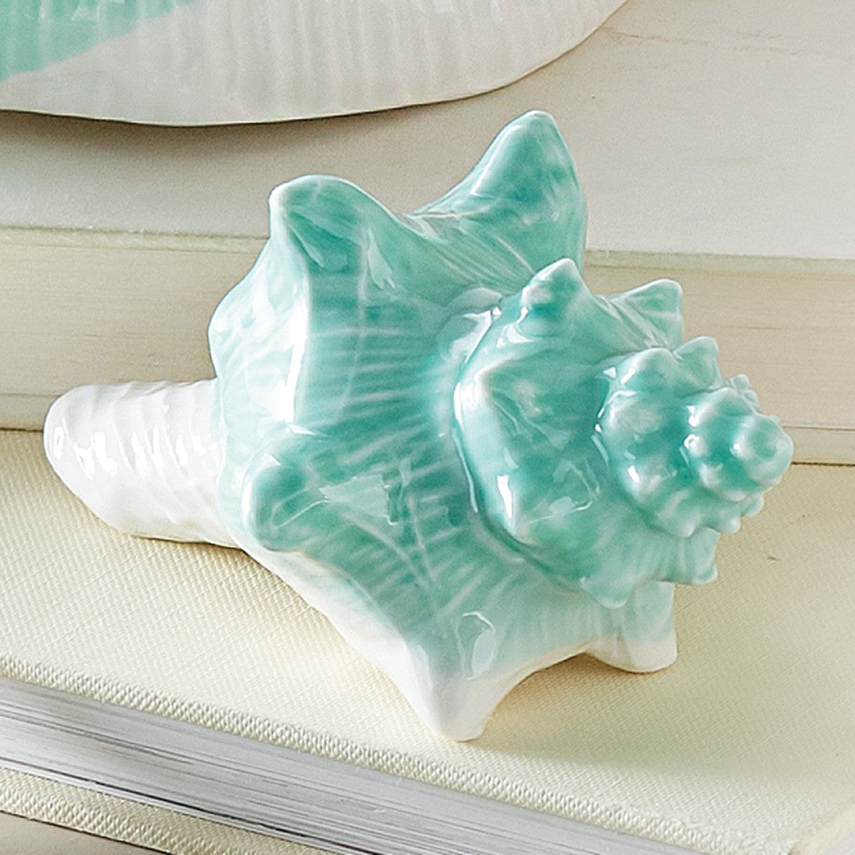 Montego Bay Smooth Conch Shell Figurine- SALE - OUT OF STOCK UNTIL 07/15/2026