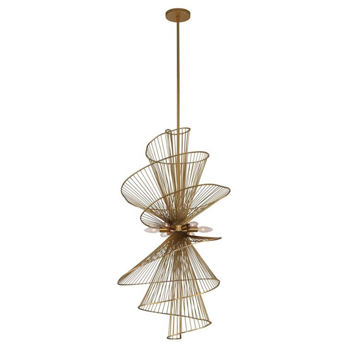 Seascape Gold 6 Light Foyer Pendant