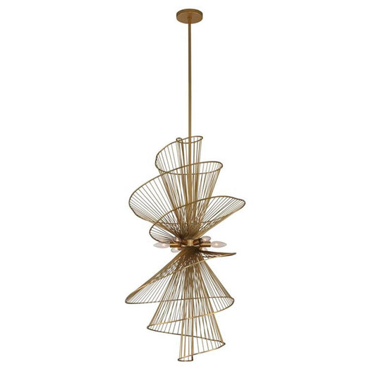 Seascape Gold 6 Light Foyer Pendant