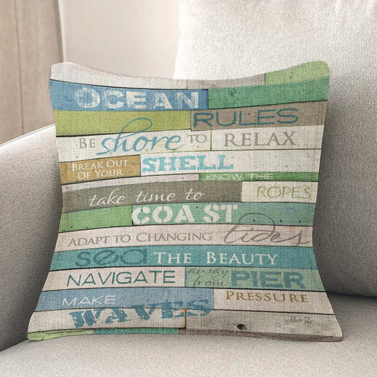 Rules of the Sea Pillow