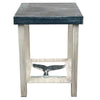 Whale Tail Square End Table - Navy