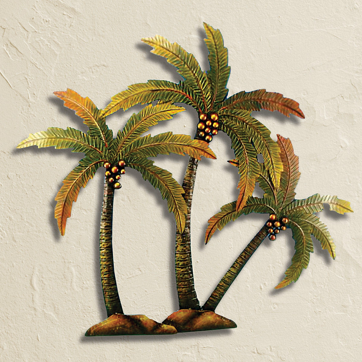 Palm Tree Trio Metal Wall Art