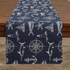 Nautical Navigator Navy Table Runner - 72 Inch