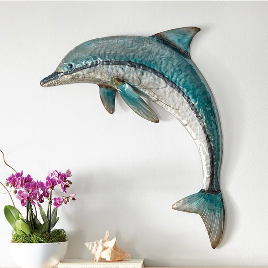Graceful Dolphin Metal Wall Art