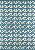 Sea Serenity Blue Indoor/Outdoor Rug - 7 x 10