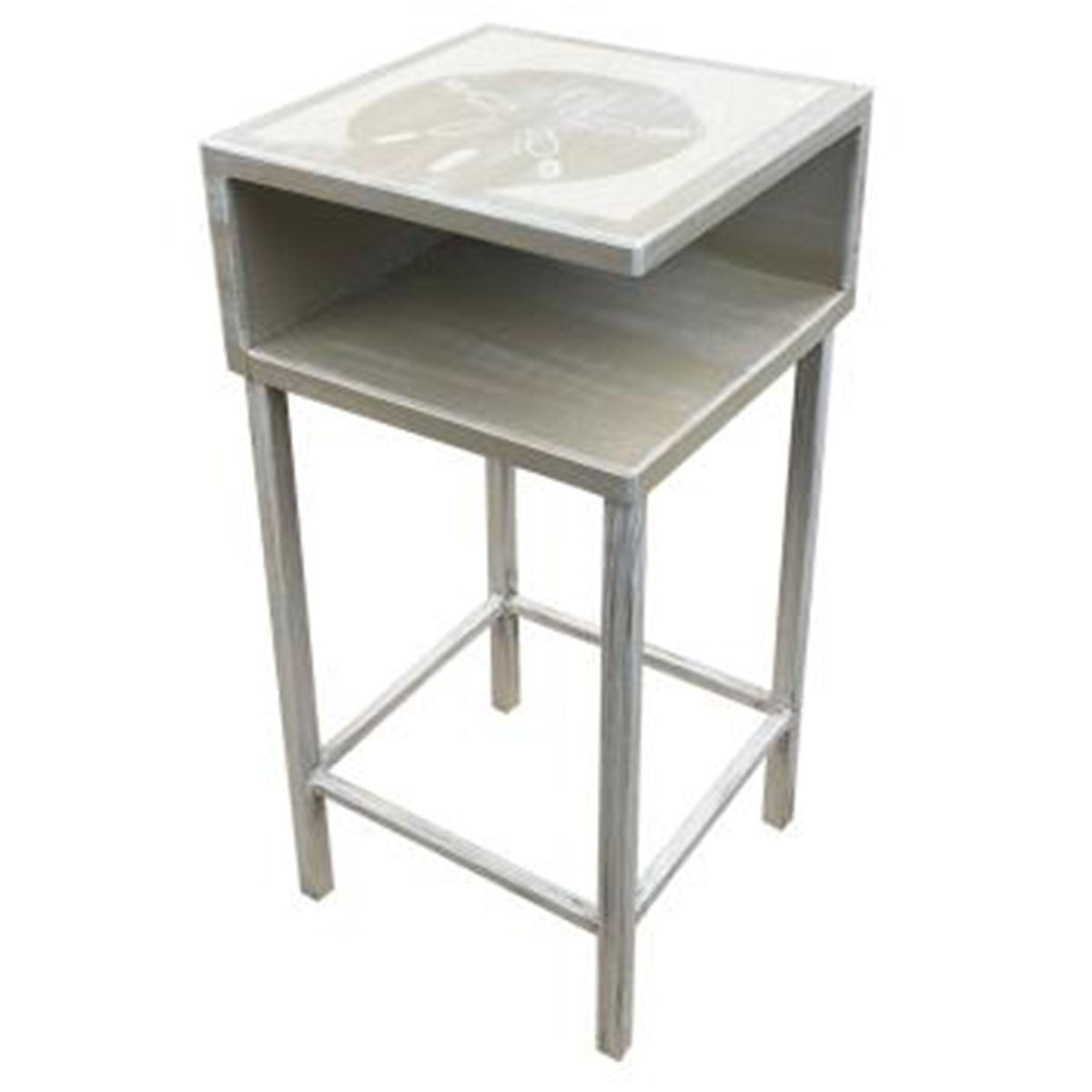 Sand Dollar Silhouette Accent Table