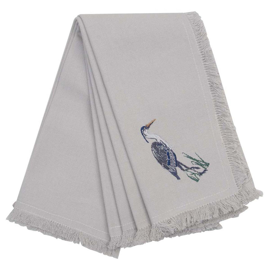 Gray Seabird Napkins - Set of 4