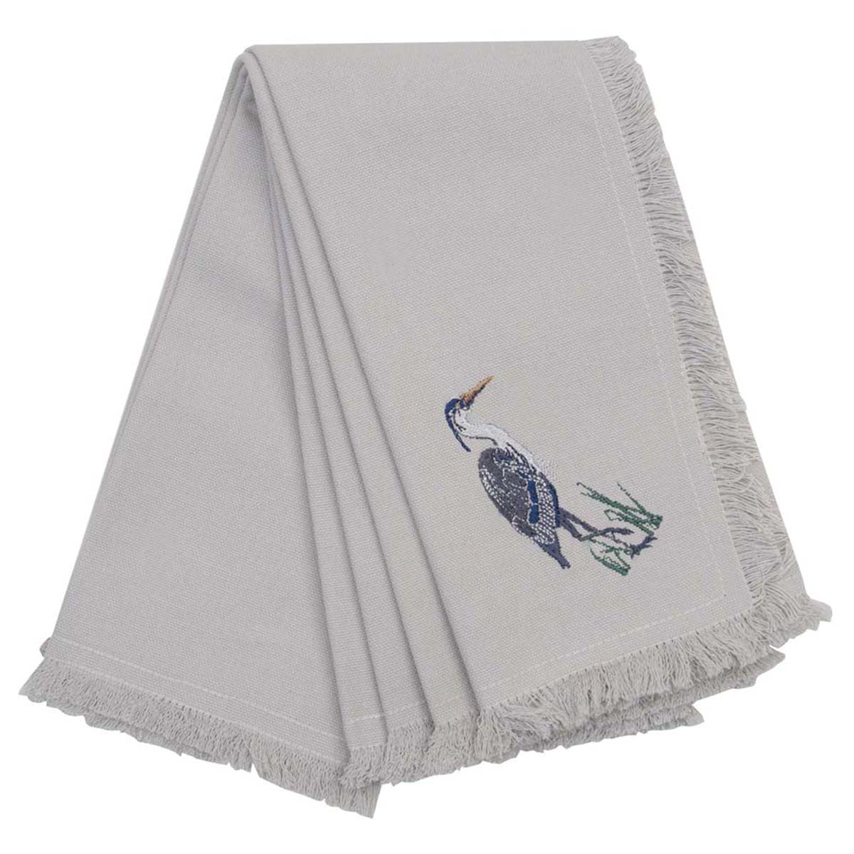 Gray Seabird Napkins - Set of 4
