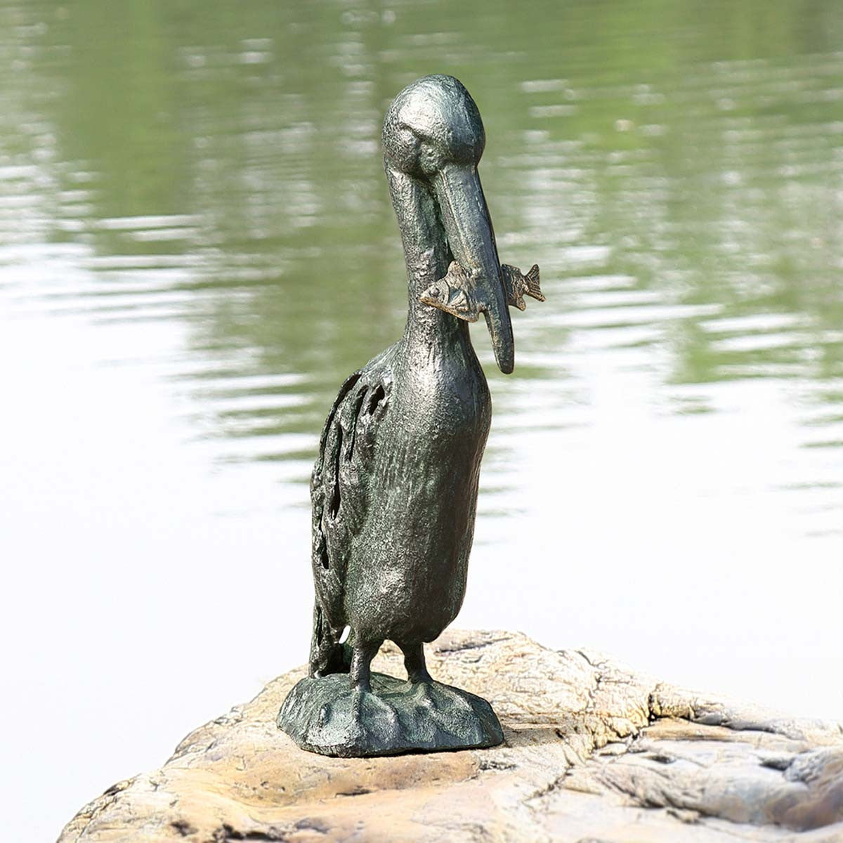 Feasting Pelican Garden Sculpture - OUT OF STOCK UNTIL 09/01/2026