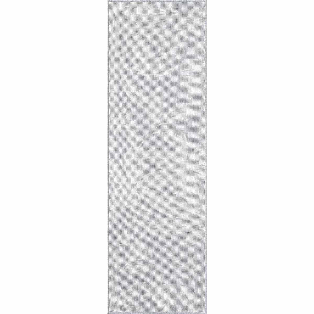 Fiji Flowers Gray Rug - 3 x 10