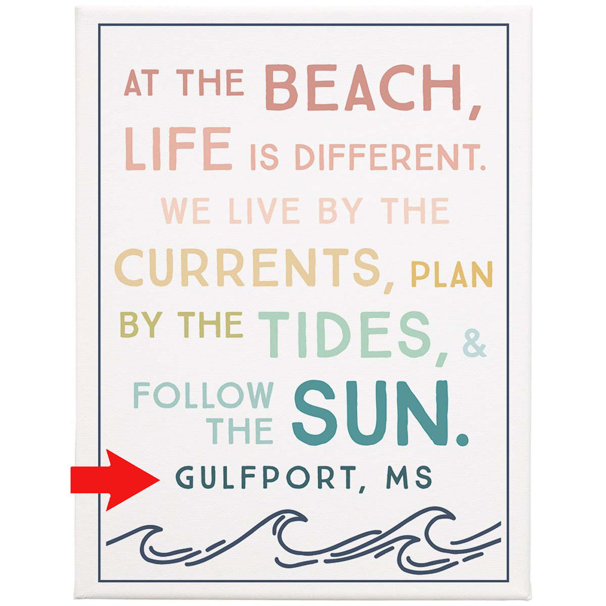 Advice From The Beach Wall Art