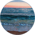 Coastal Twilight Beach Rug - 8 Ft. Round