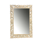Seaside Frond Whitewashed Mirror