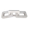 Marble Square Cornered Chain Trio - White