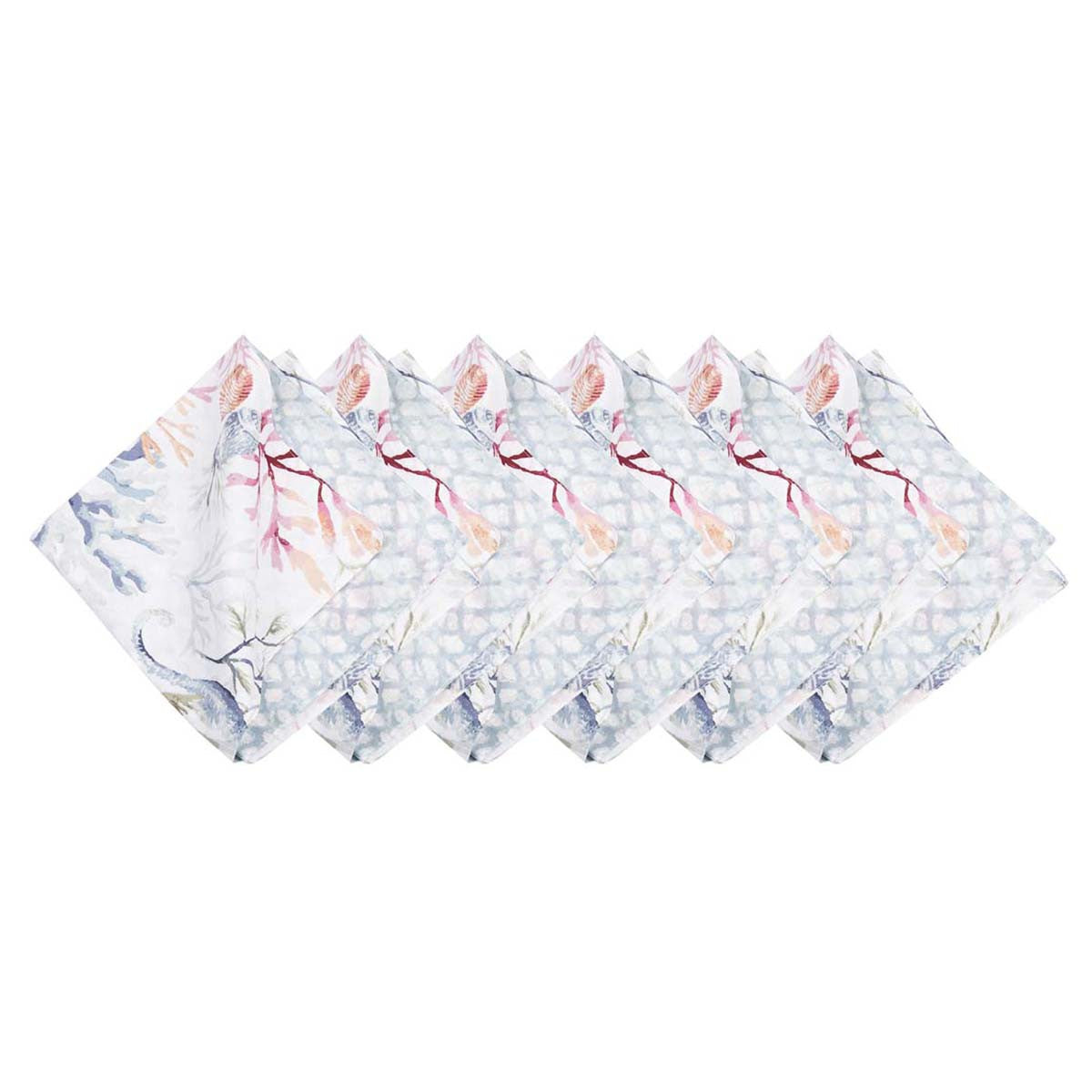 Coral Waters Napkins - Set of 6