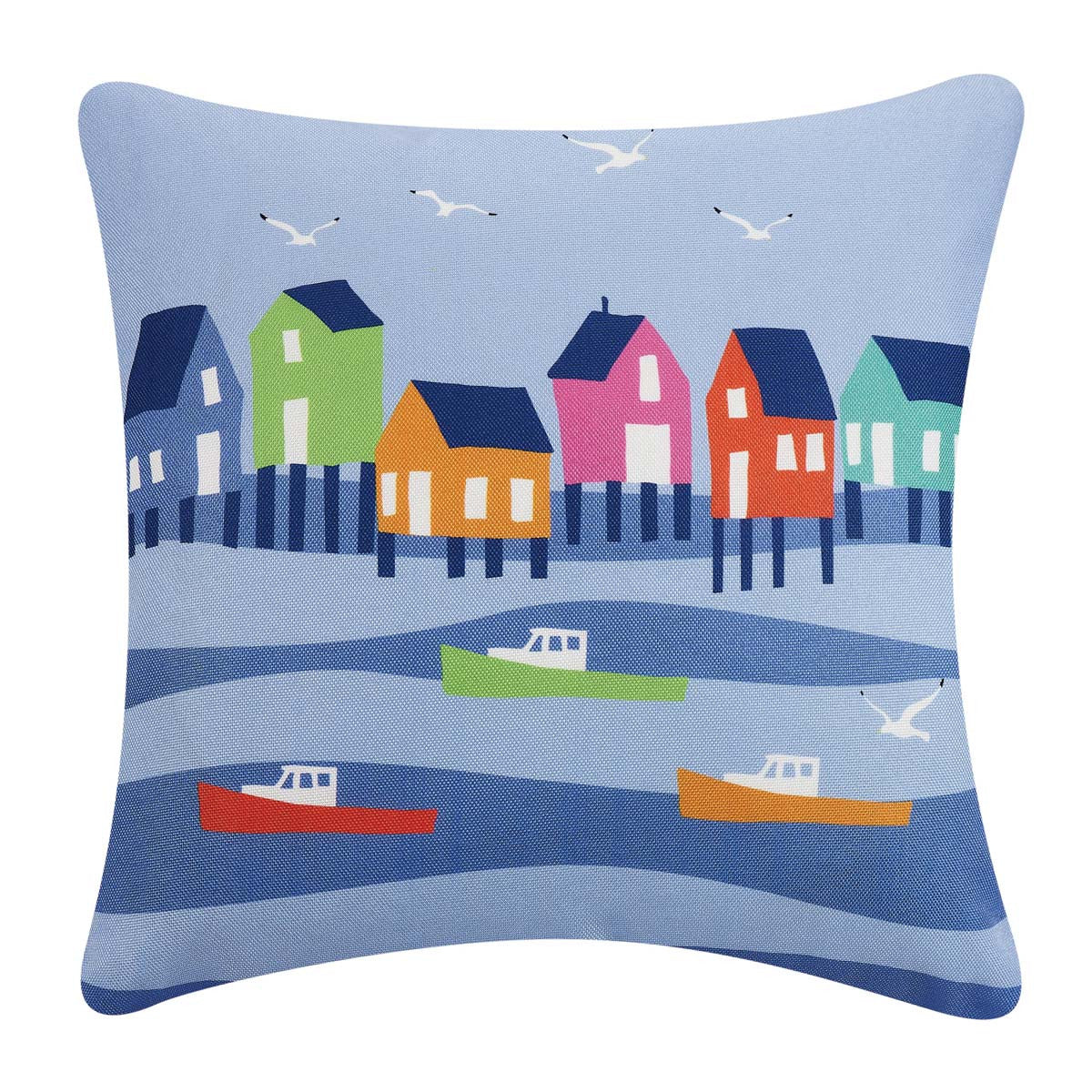 Seashore City Pillow