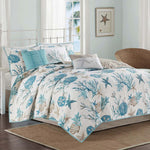 Coralscape Seashell Quilt Set - Full/Queen