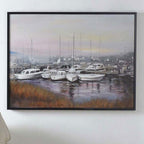 Overcast Harbors Wall Art