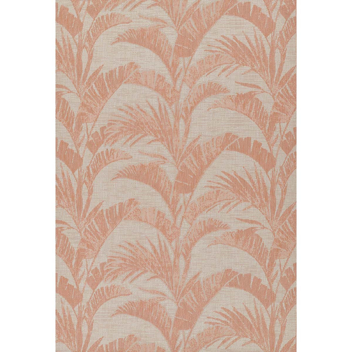 Coral Summer Palm Indoor/Outdoor Rug - 7 x 9