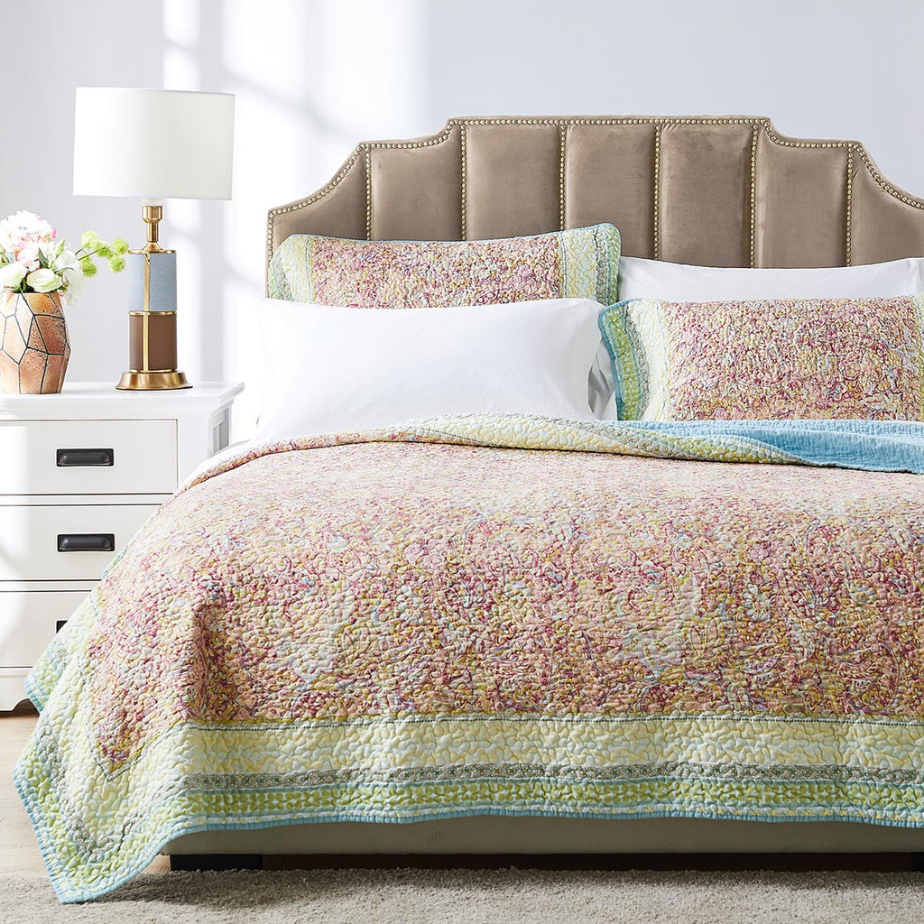 Seaside Garden 3pc Quilt Bed Set - King- SALE