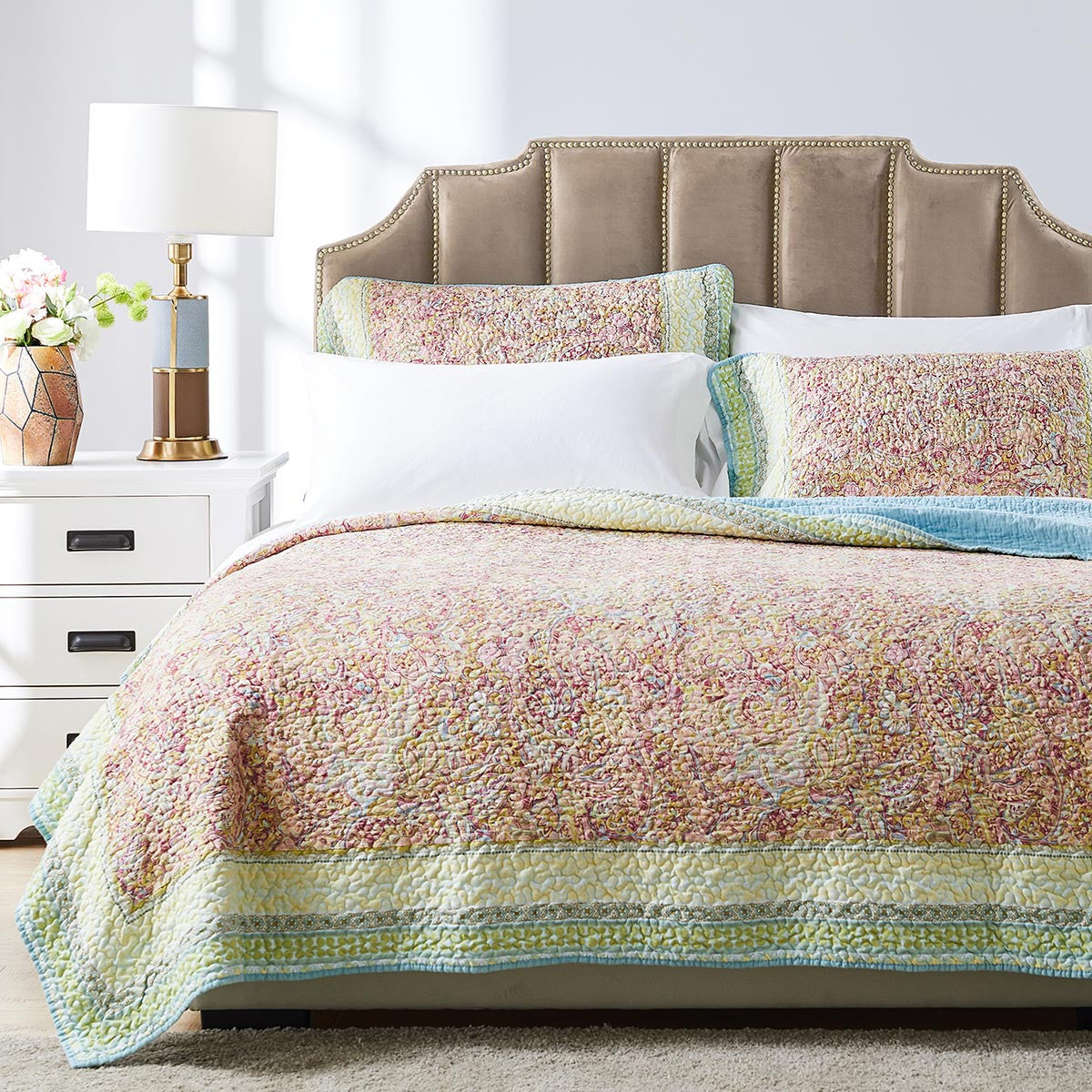 Seaside Garden 3pc Quilt Bed Set - King- SALE