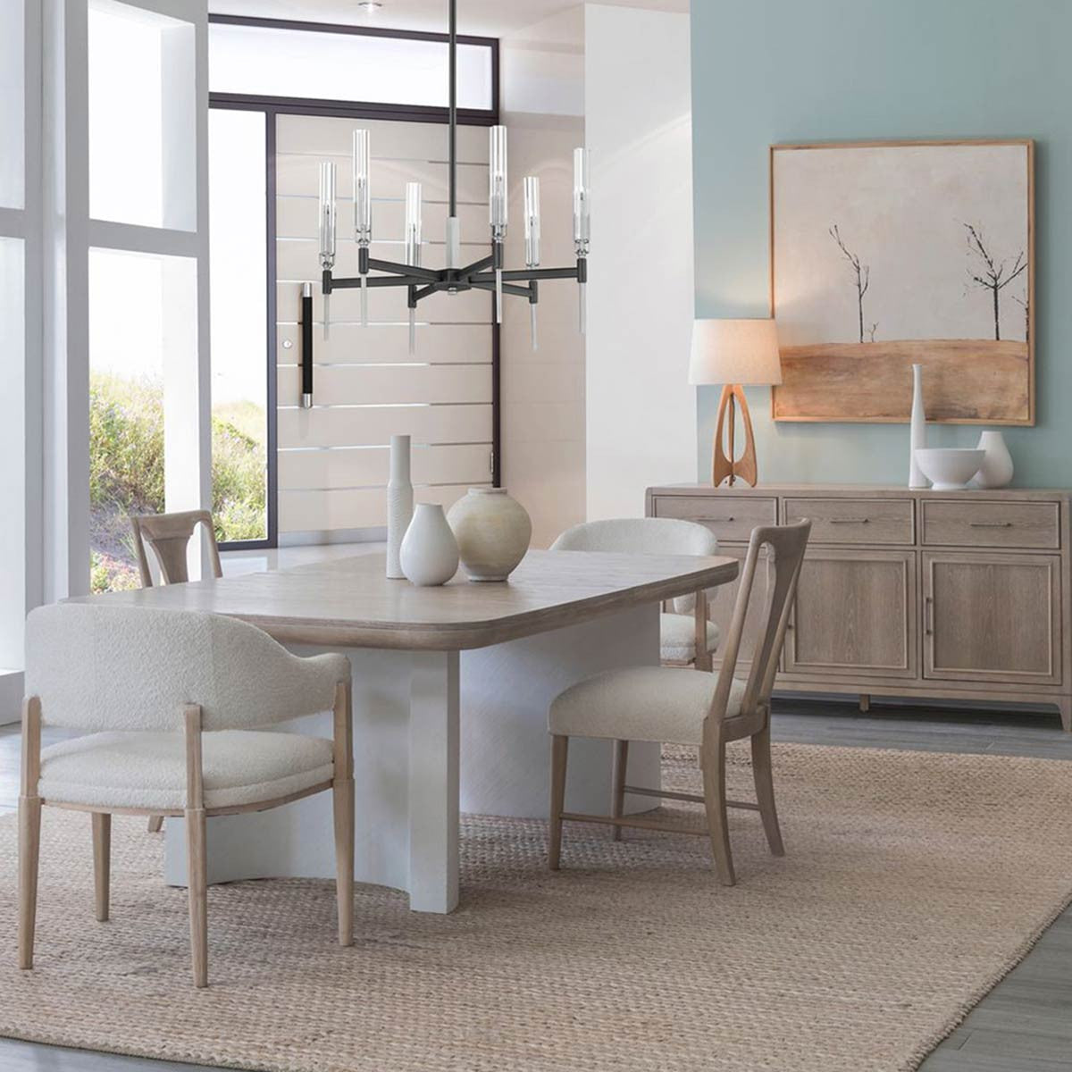 Portmore 5 Piece Rectangular Dining Set with Mixed Chairs