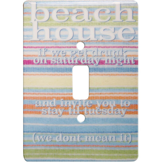 Beach House Wisdom Single Switch Plate
