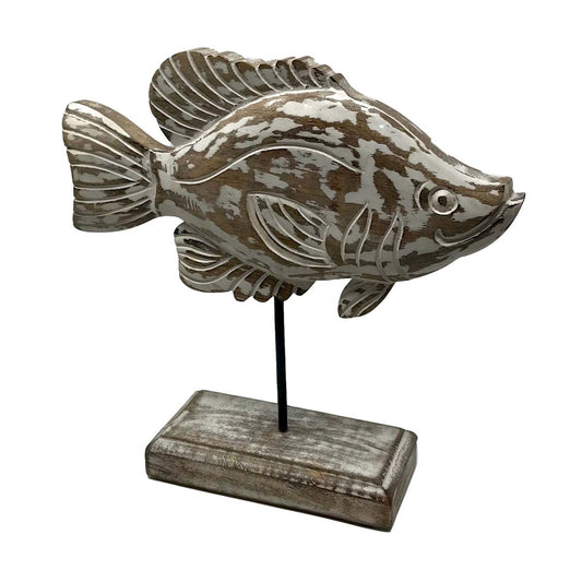 Fantail Carved Fish