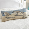 Sandpipers Coastal Hooked Pillow - OUT OF STOCK UNTIL 06/18/2026