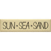 Sun Sea & Sand Wood Sign