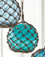 Large Glass Buoy Decorative Sphere - Teal - OUT OF STOCK