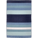Carlsbad Aqua Stripes Indoor/Outdoor Rug - 2 x 3