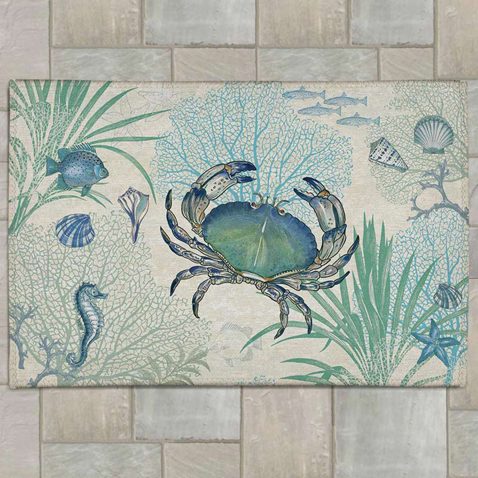 Blue Seas Outdoor Rug - 4 x 6