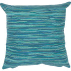 Ocean Stripes Square Accent Pillow - Aqua