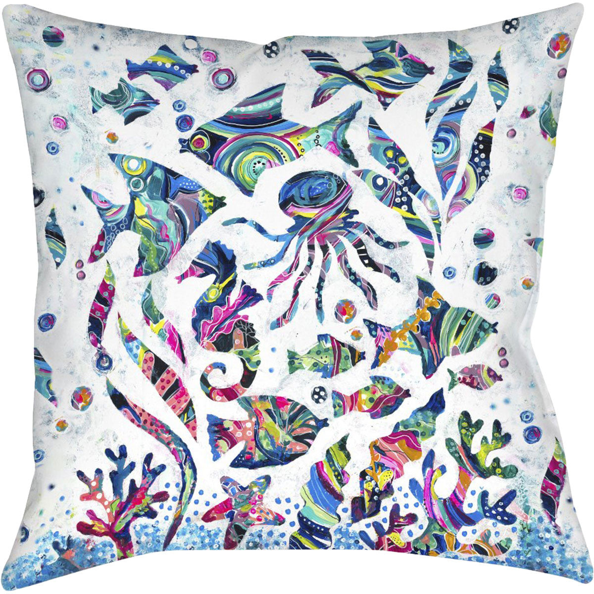 Reef Party Outdoor Pillow