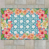 Tropical Florals Outdoor Rug - 5 x 7