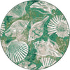 Seaside Flora Seafoam Rug - 8 Ft. Round